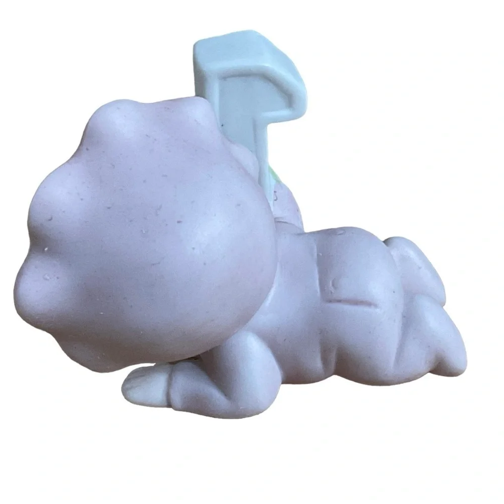 Bumpkins Baby Girl #1 First Birthday Baby Cake topper figurine 2.5”X 2” Crawling